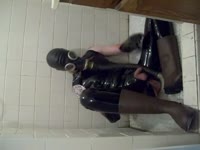 Superkinkygay74 doing rubber and Scat play